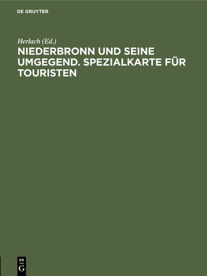 cover image of Niederbronn und seine Umgegend. Spezialkarte für Touristen